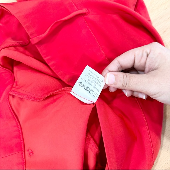 NBD Satin Cigarette Pant in Red NWT size XL - Picture 8 of 11